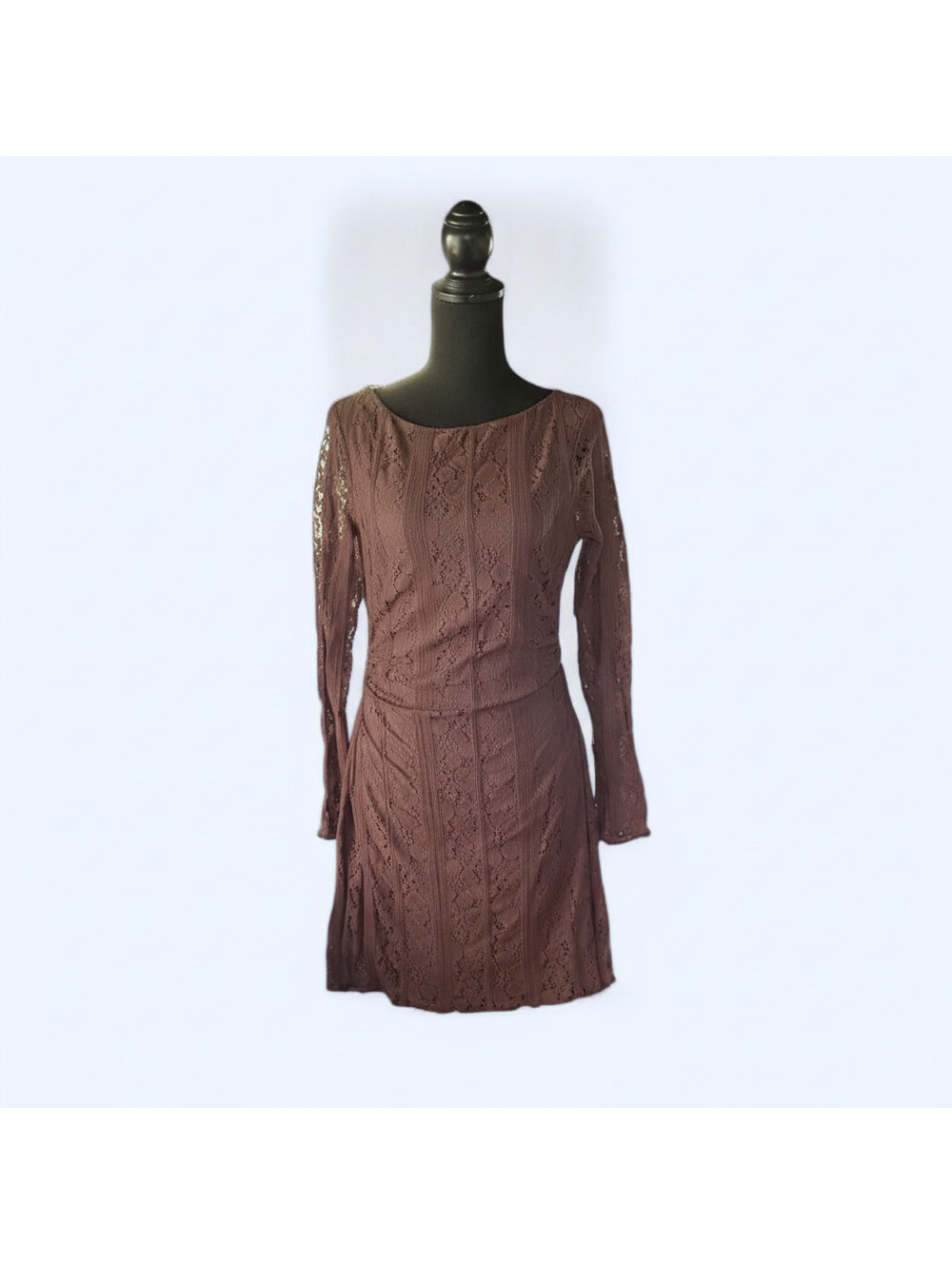 J for Justify Lace ruched Dress Size M NWT